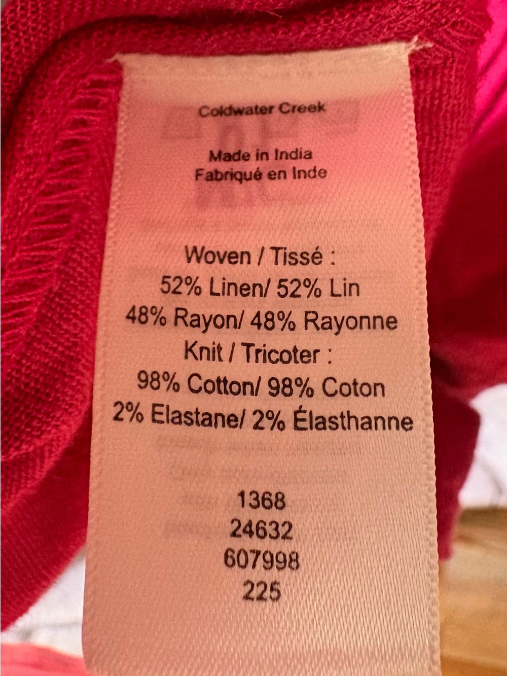 Coldwater Creek Linen Sleeveless Maxi Dress Sz 1X Pockets Asymmetrical Pink Boho - Picture 10 of 14
